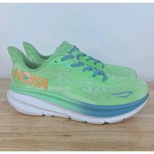 Hoka One One Mens Clifton 9 1127895 ZLGL Green Running Shoes Sneakers - Size 9D
